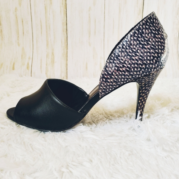 Nine West Shoes - Nine West, leather, pump, snake skin, black, 9